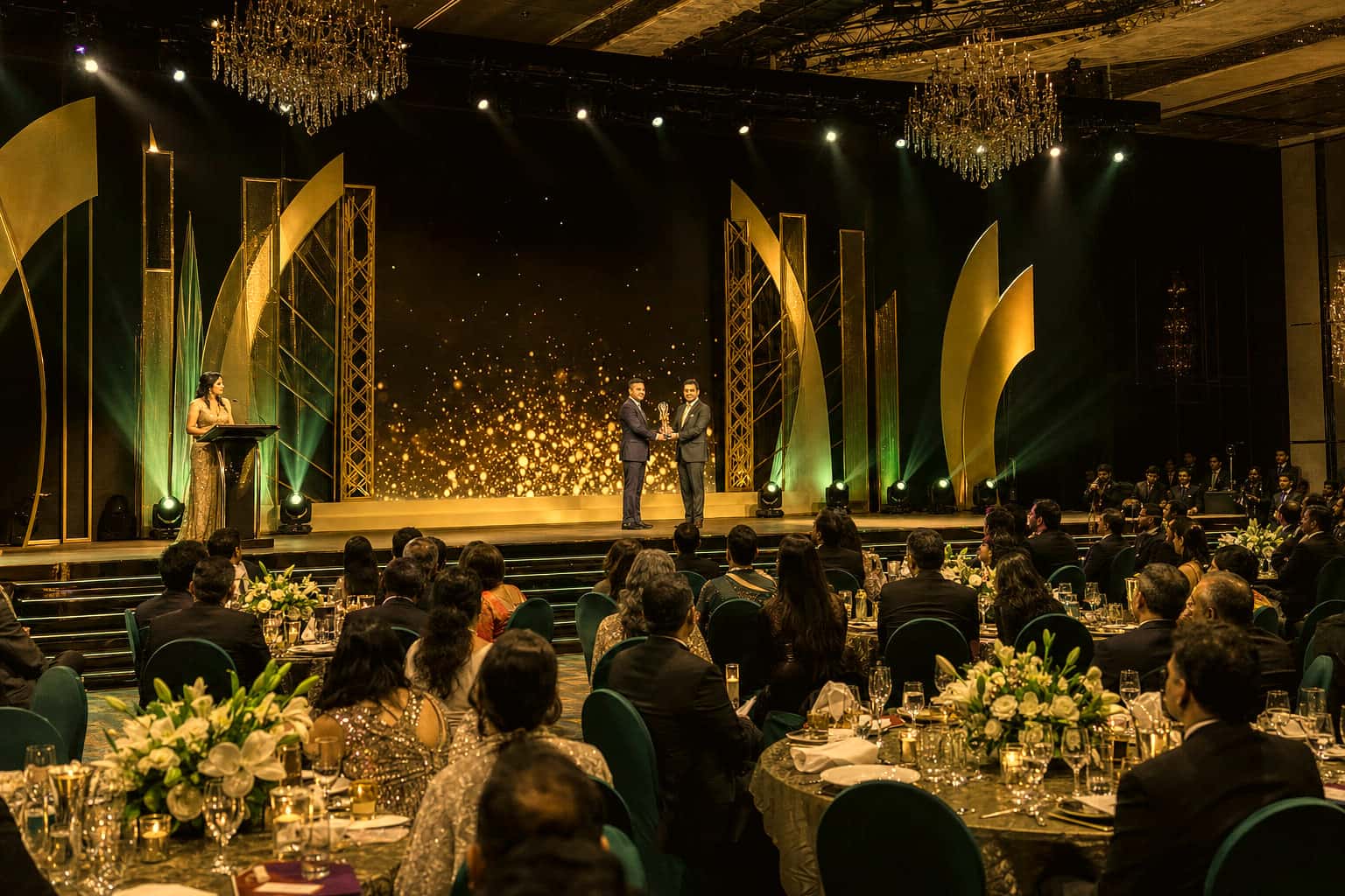 Annual excellence awards gala stage and ceremony