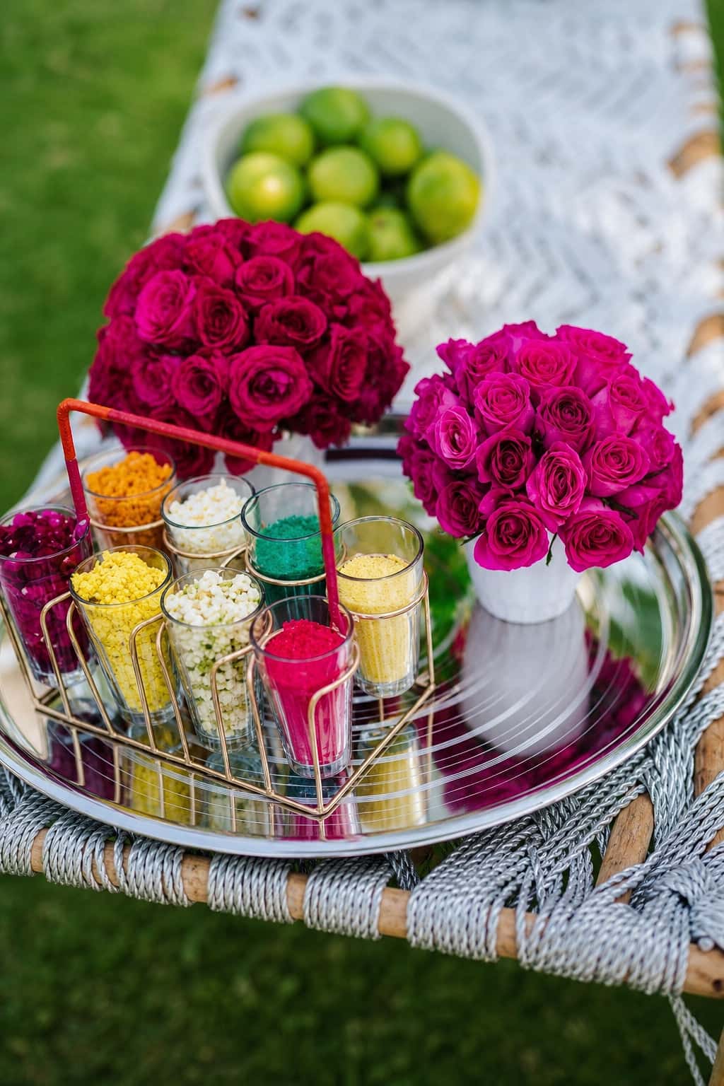 Wedding and social event styling by RKPRODXN — palace courtyard florals