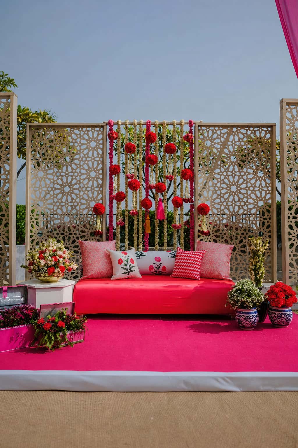 Wedding and social event styling by RKPRODXN — courtyard celebration setup · 2