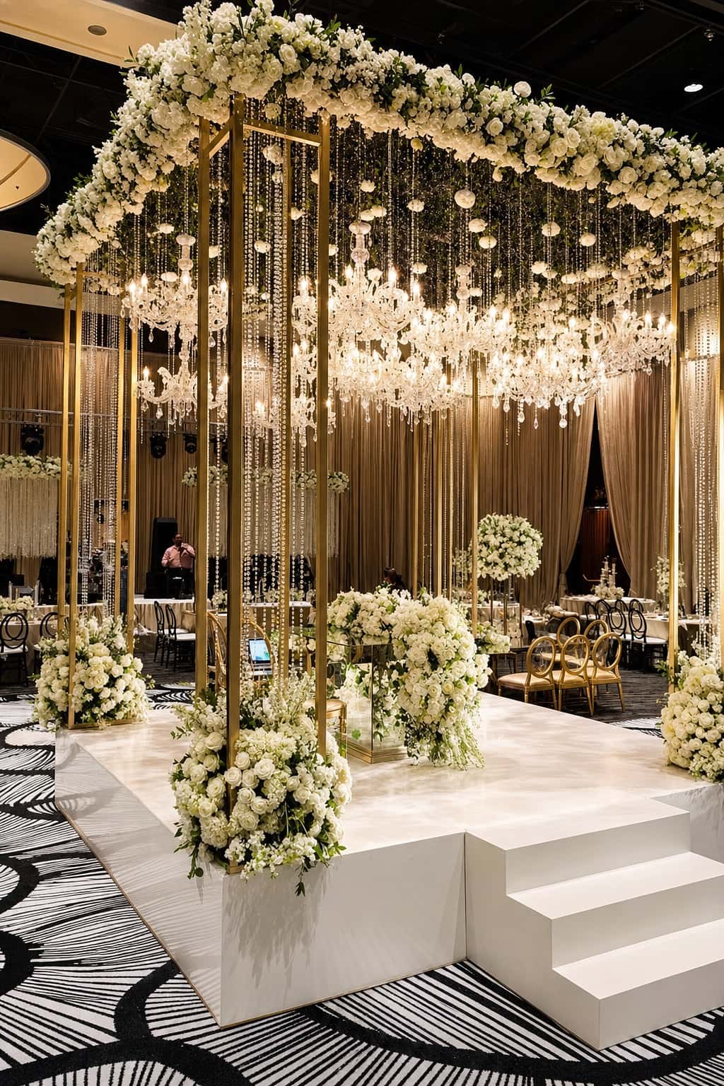 Wedding and social event styling by RKPRODXN — rose and marigold path · 3