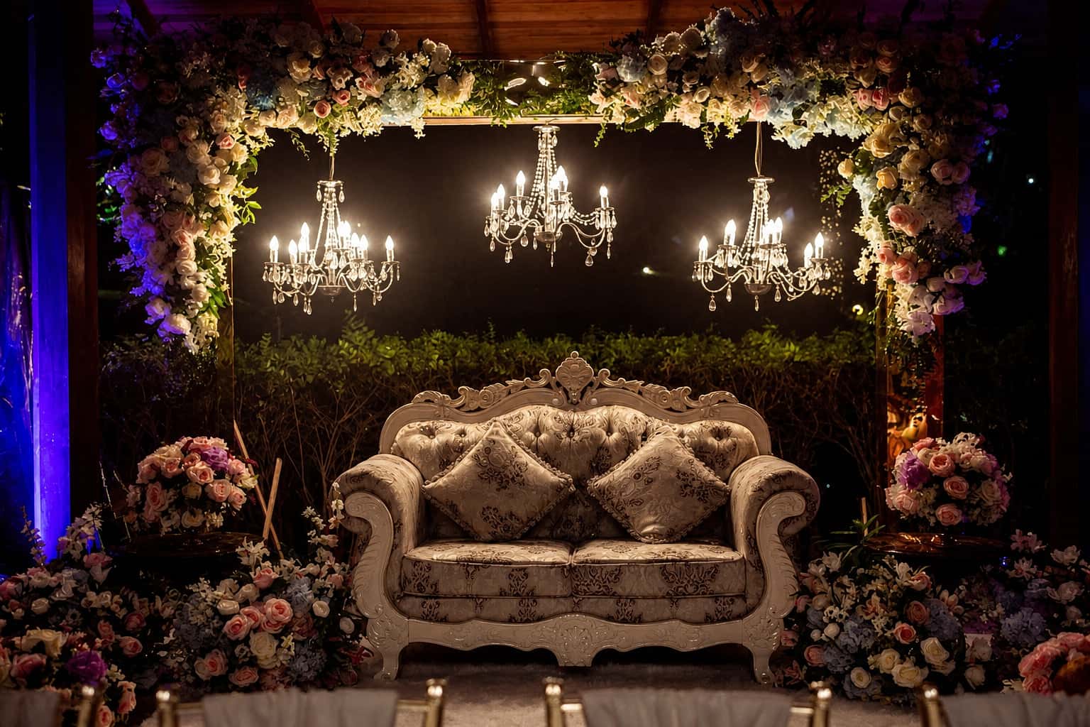 Wedding and social event styling by RKPRODXN — garland-lined entrance · 5
